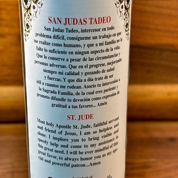 Religious Mexican Candles 8” Lot of 2 Spiritual - Picture 7 of 10